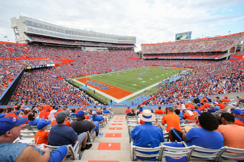 Ben Hill Griffin Stadium is het thuis can de Flroida Gators